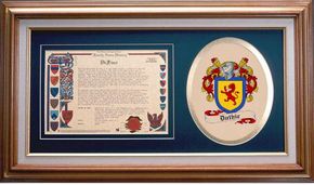 Duthie Clan Crest History Framed Print
