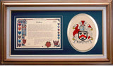 Eaglesham Clan Crest History Framed Print