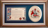 Eaglesham Clan Crest History Framed Print