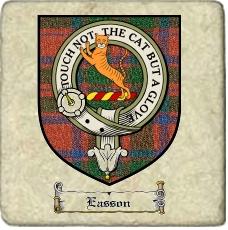 Easson Clan Badge Marble Tile