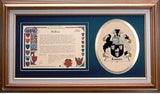 Easton Clan Crest History Framed Print