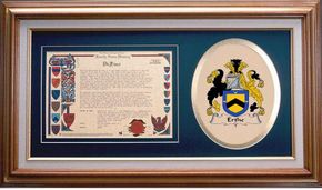 Erthe Clan Crest History Framed Print