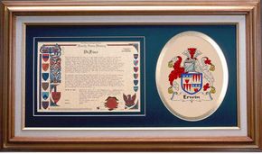Erwin Clan Crest History Framed Print