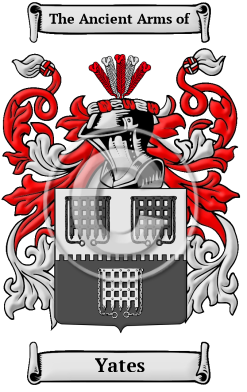 Yates Family Crest Heritage Series JPG Download