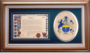 Farie Clan Crest History Framed Print