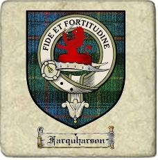 Farquharson Clan Badge Marble Tile