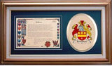 Fennison Clan Crest History Framed Print