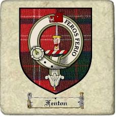 Fenton Clan Badge Marble Tile