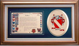 Fenton Clan Crest History Framed Print