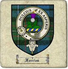 Ferries Clan Fergusson Clan Badge Marble Tile