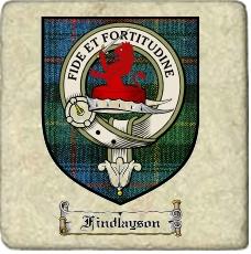 Findlayson Clan Badge Marble Tile