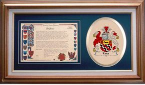 Ford Clan Crest History Framed Print