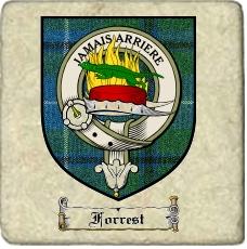 Forrest Clan Badge Marble Tile
