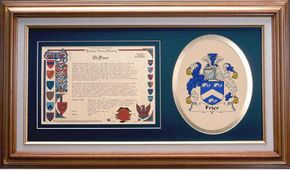 Frier Clan Crest History Framed Print