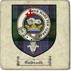 Galbreath Clan Badge Marble Tile