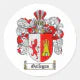 GALLEGOS FAMILY CREST - GALLEGOS COAT OF ARMS CLASSIC ROUND STICKER