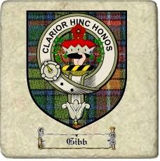 Gibb Clan Badge Marble Tile