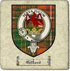 Gifford Clan Badge Marble Tile