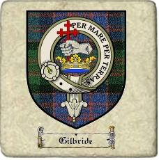 Gilbride Clan Badge Marble Tile
