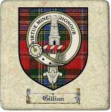 Gillian Clan Badge Marble Tile
