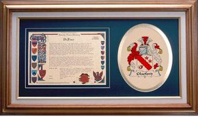 Glasford Clan Crest History Framed Print