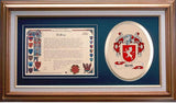 Gray Clan Crest History Framed Print