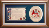 Greenlaw Clan Crest History Framed Print
