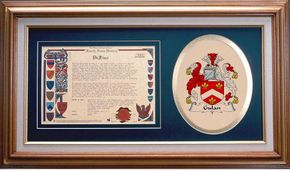 Gulan Clan Crest History Framed Print