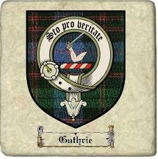 Guthrie Clan Badge Marble Tile