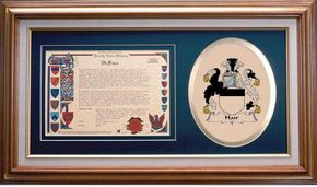 Hair Clan Crest History Framed Print