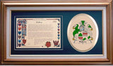 Halcro Clan Crest History Framed Print