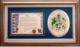 Halcro Clan Crest History Framed Print