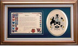 Harcus Clan Crest History Framed Print