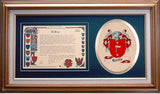 Hardie Clan Crest History Framed Print