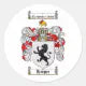 HARPER FAMILY CREST - HARPER COAT OF ARMS CLASSIC ROUND STICKER