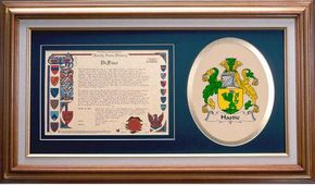 Hastie Clan Crest History Framed Print