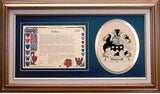 Haswell Clan Crest History Framed Print