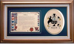 Haswell Clan Crest History Framed Print