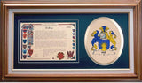 Hill Clan Crest History Framed Print