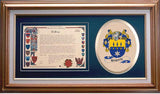 Hogarth Clan Crest History Framed Print