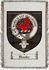 Hunter Clan Stuart Clan Badge Throw Blanket