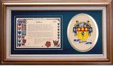Hutton Clan Crest History Framed Print