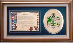 Hyslop Clan Crest History Framed Print