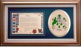 Irving Clan Crest History Framed Print