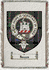 Isaacs Clan Macdonald Clanranald Clan Badge Throw Blanket