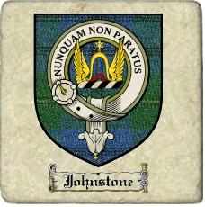 Johnstone Clan Badge Marble Tile
