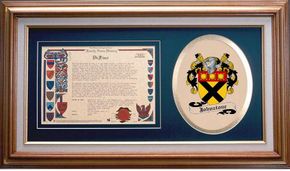 Johnstone Clan Crest History Framed Print