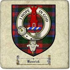 Kenrick Clan Badge Marble Tile