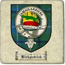 Kirkpatrick Clan Douglas Clan Badge Marble Tile