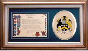 Lade Clan Crest History Framed Print
